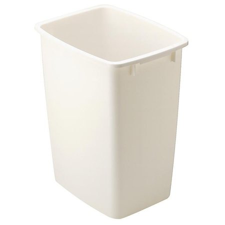 Rubbermaid 2806 Waste Basket, 36 qt Capacity, Polyethylene, Bisque, 18 in H FG2806TPBISQU